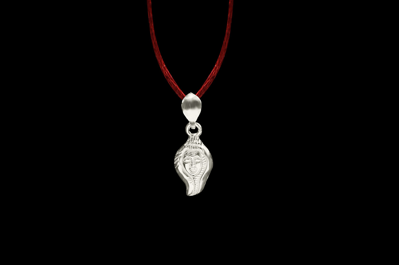 Shankh Shiva Locket in Pure Silver