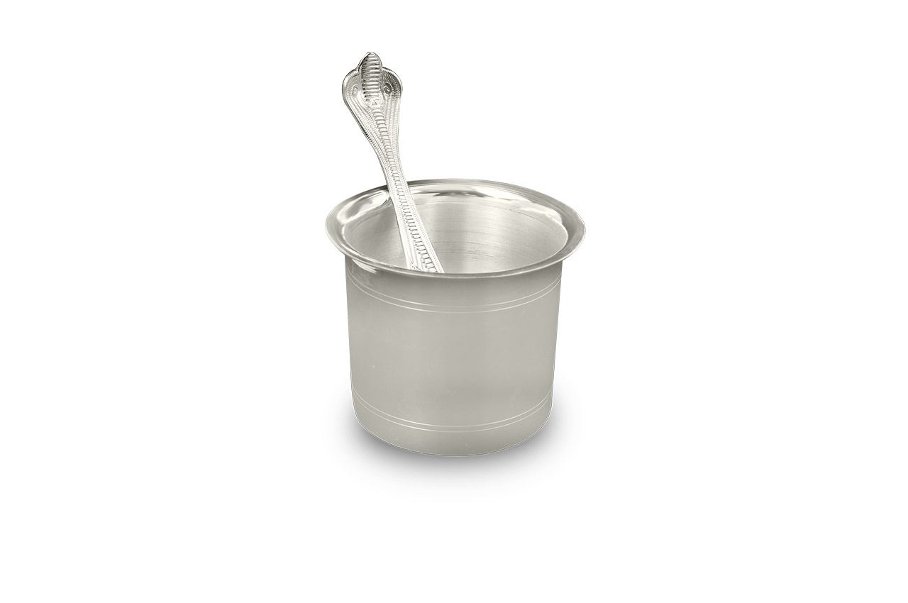 Panchapatra in pure silver