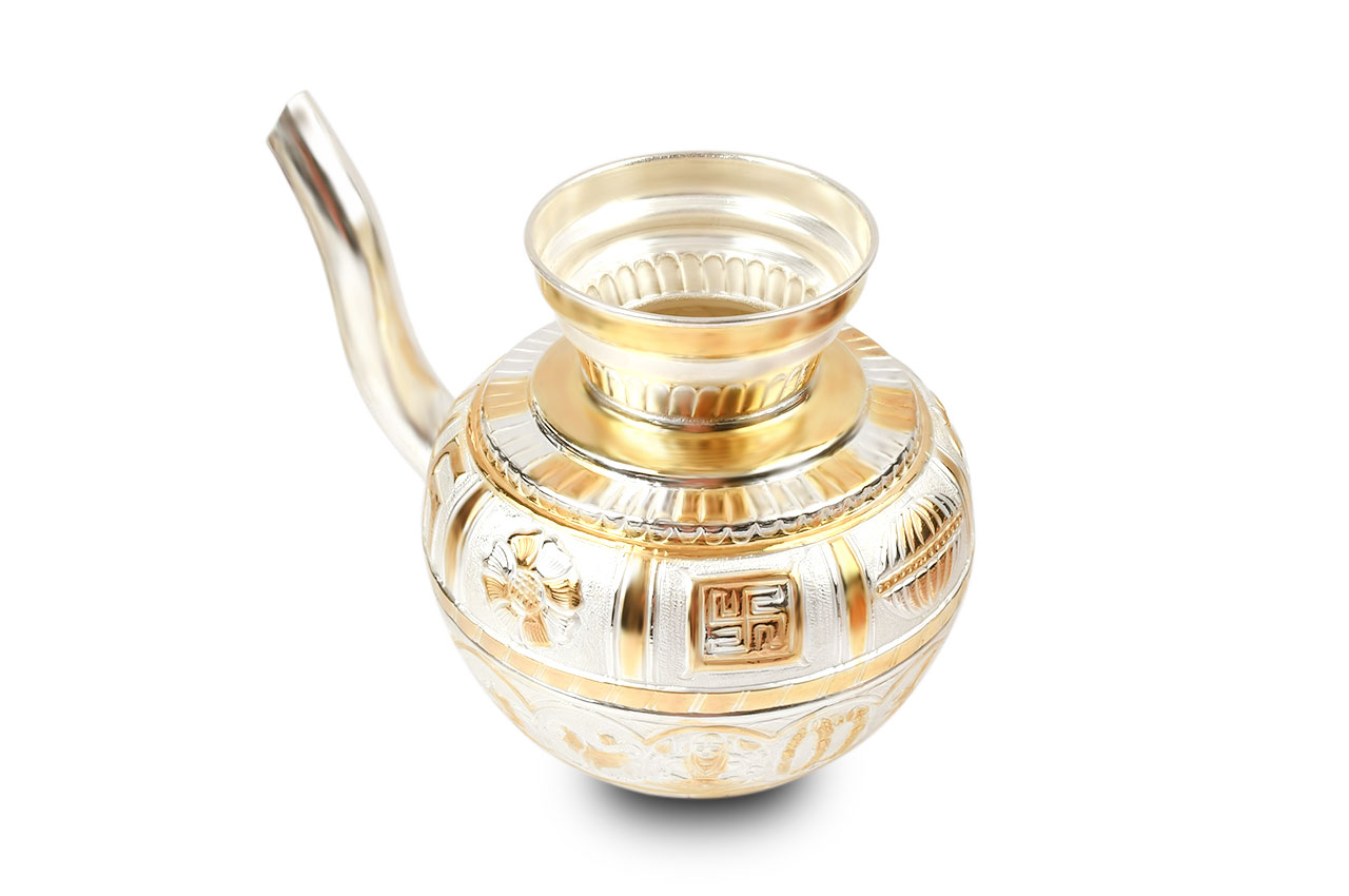 Jaldhari Abhishek pot in pure silver