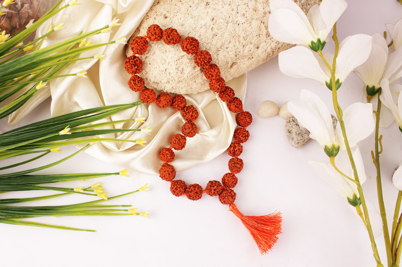 Rudraksha sumarni mala - 15 mm