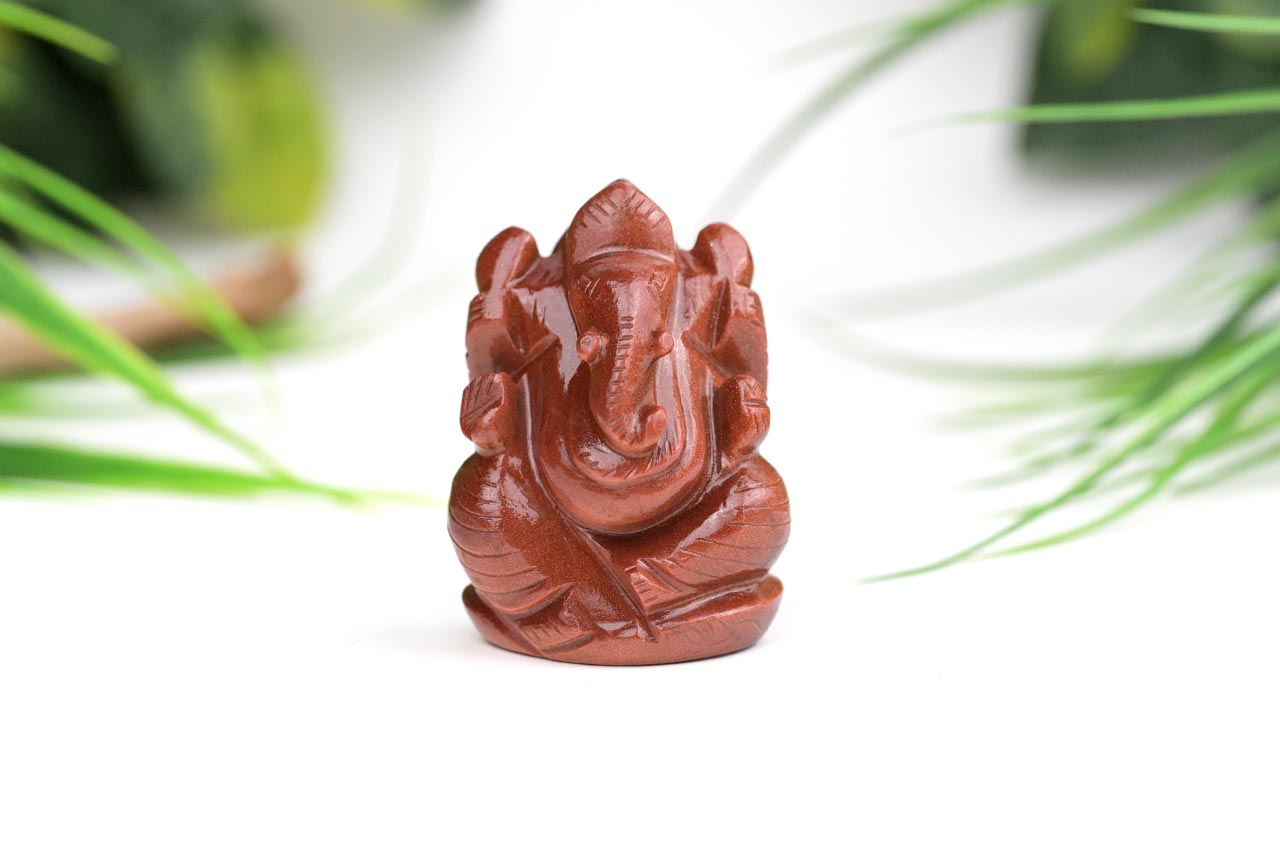 Sunstone Ganesha - 105 gm