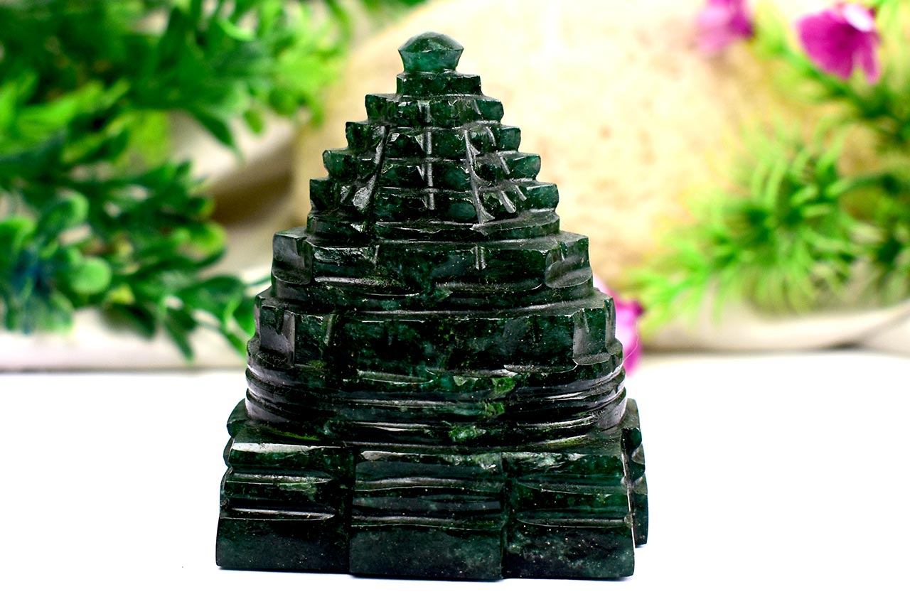 Green Jade Shree Yantra-224 gms