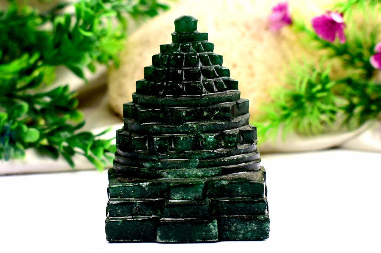 Green Jade Shree Yantra-258 gms