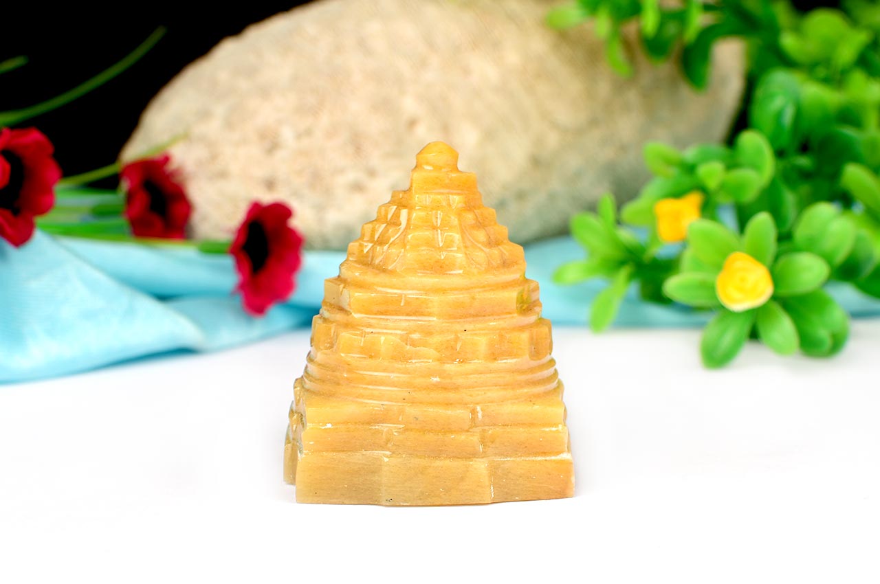 Yellow Jade Shree Yantra - 99 gms-1