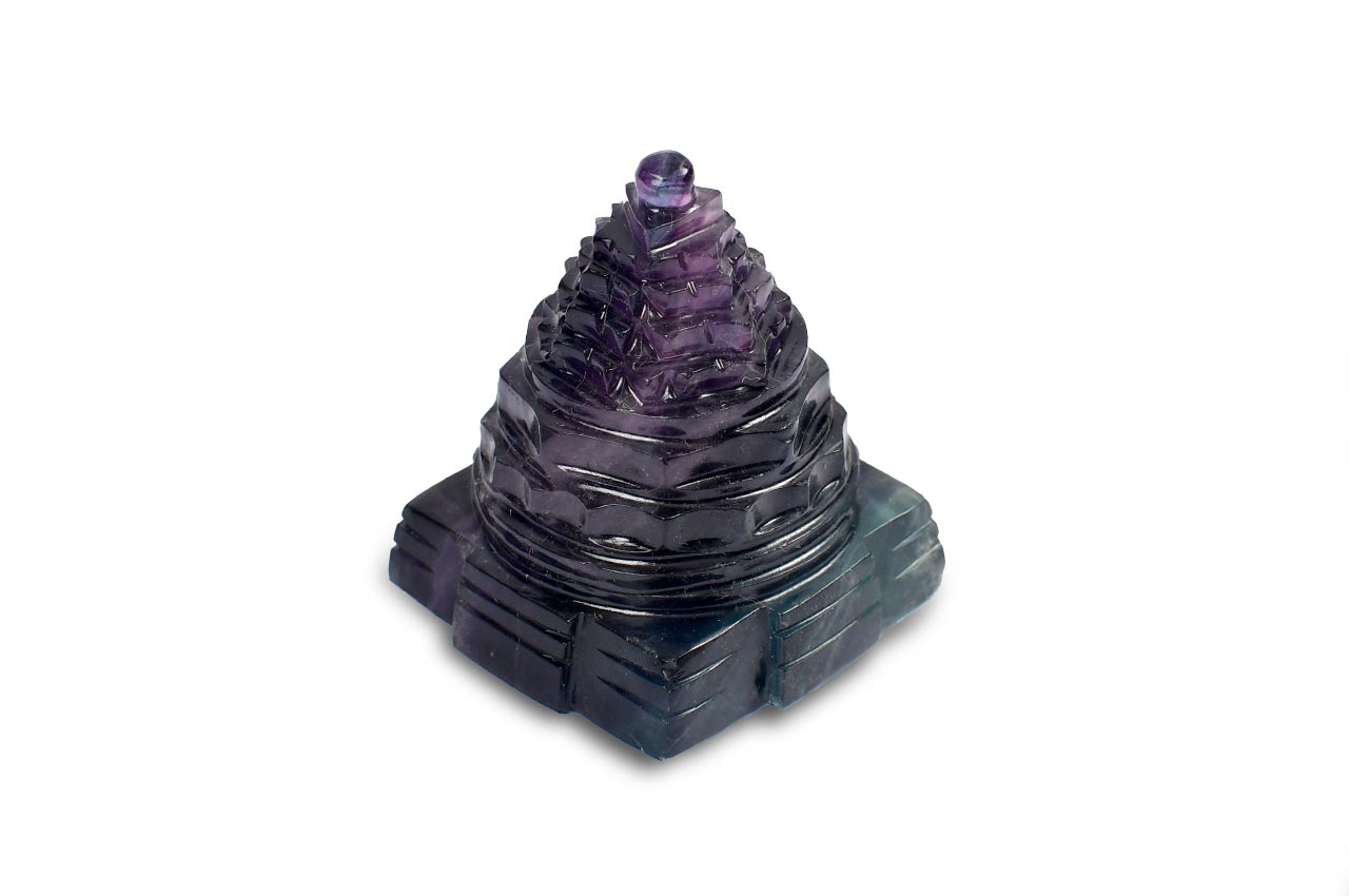 Fluorite Shree Yantra - 131 gms