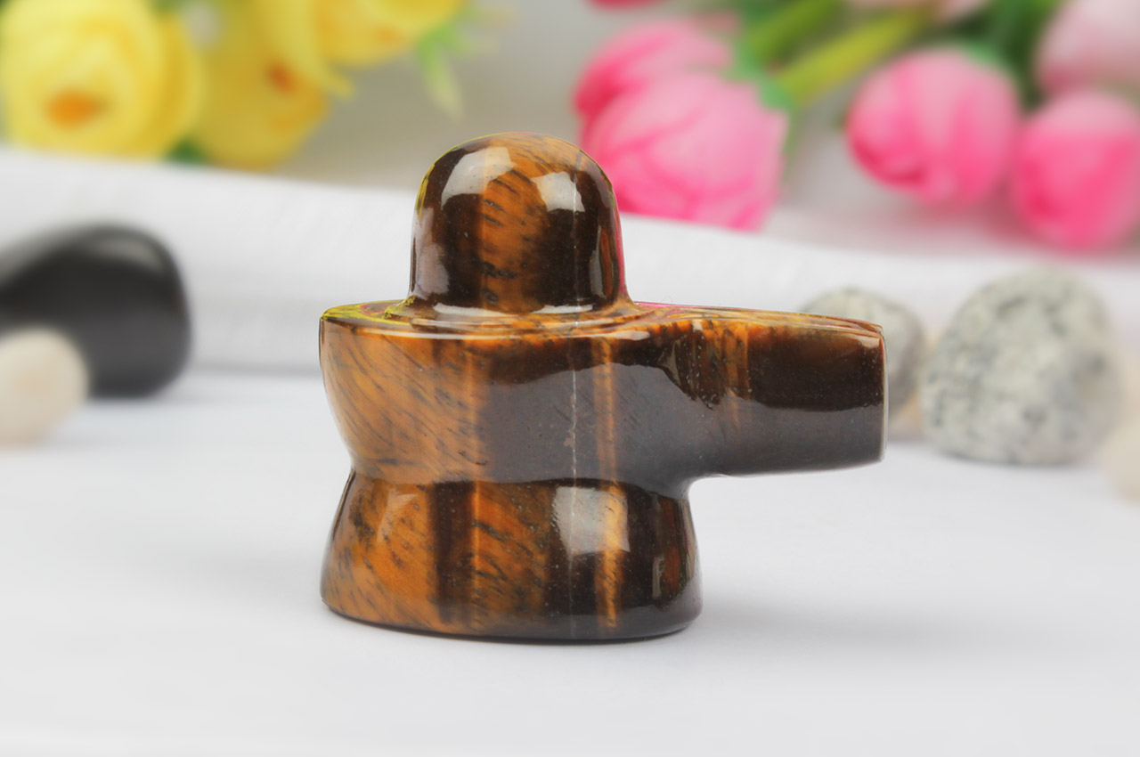 Shivlinga in Tiger Eye 61 gms