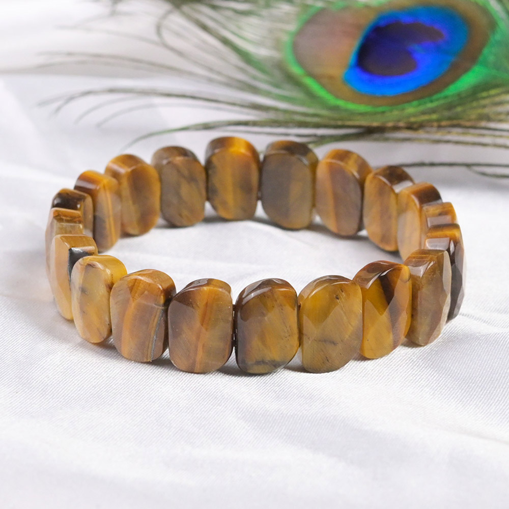 Tiger Eye Faceted Beads Bracelet