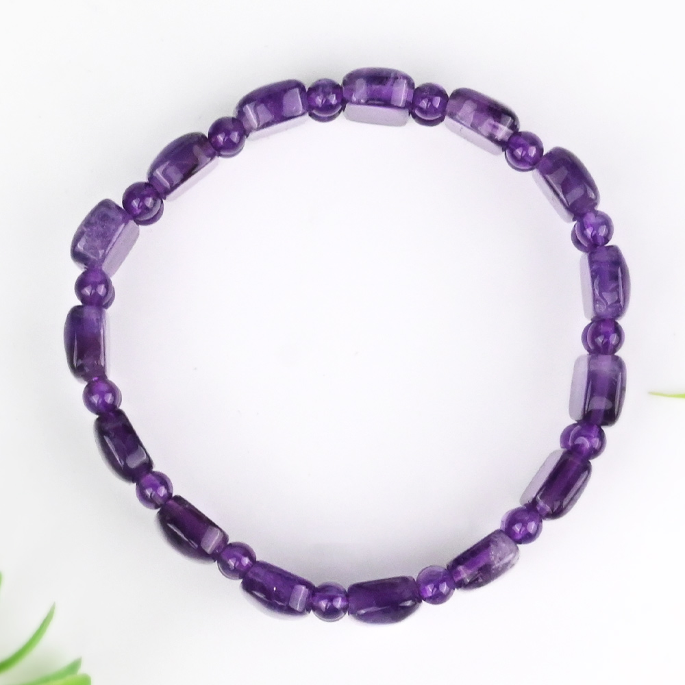 Amethyst Gemstone Fancy Bracelet