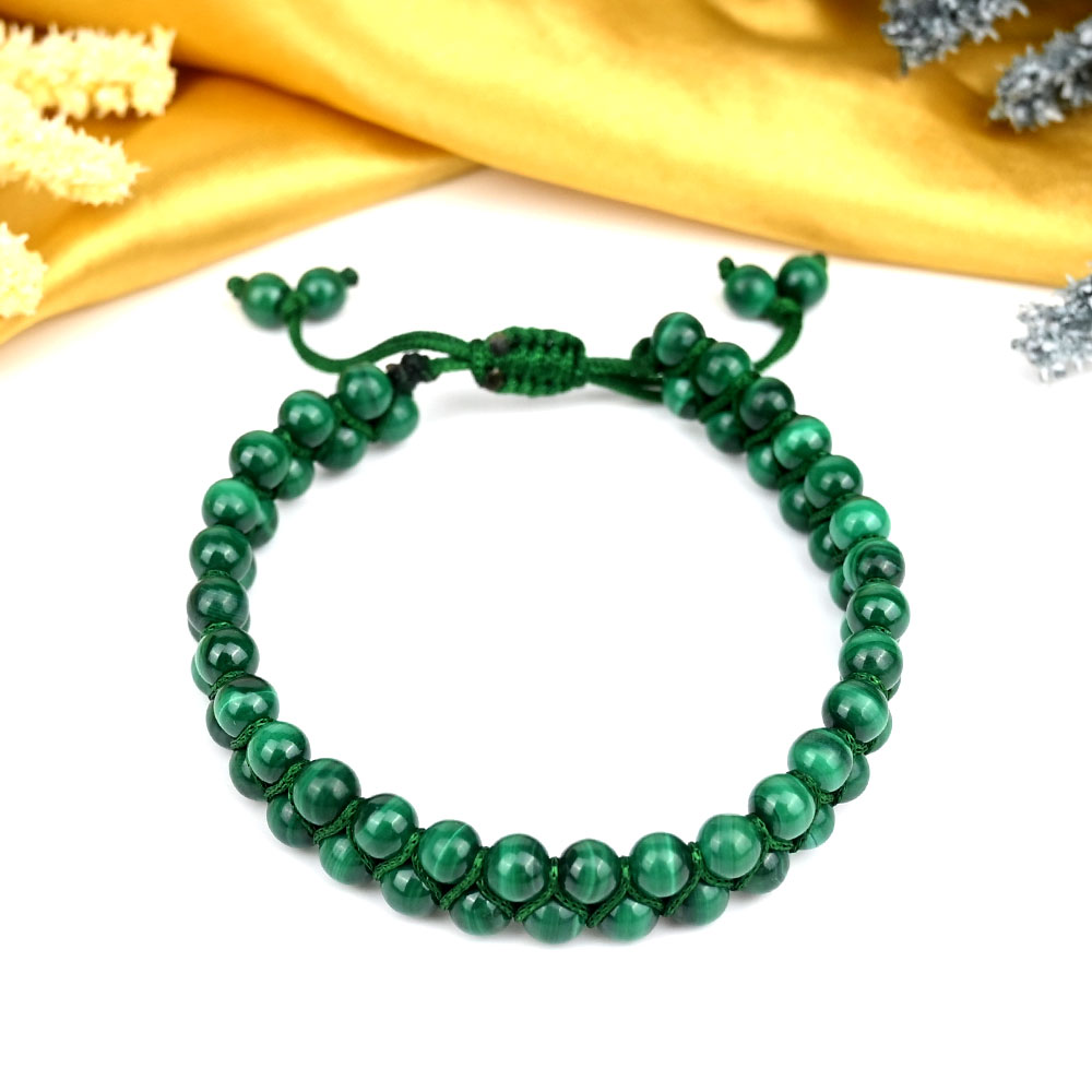 Malachite Double Layer Adjustable Bracelet