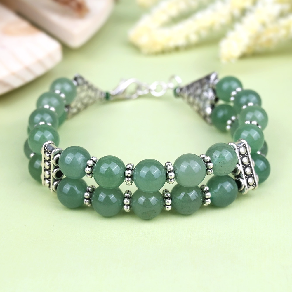 Green Aventurine Double Layer Bracelet