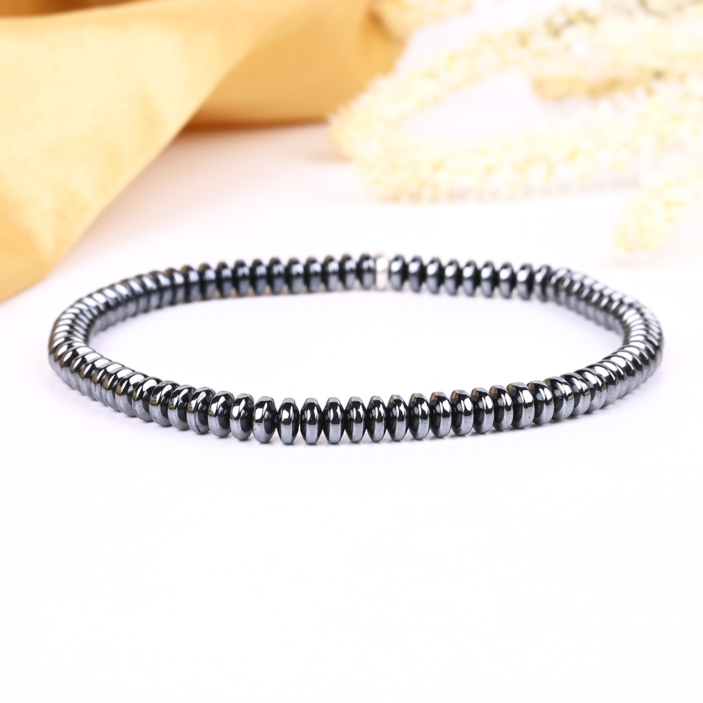 Hematite Button Beads Bracelet