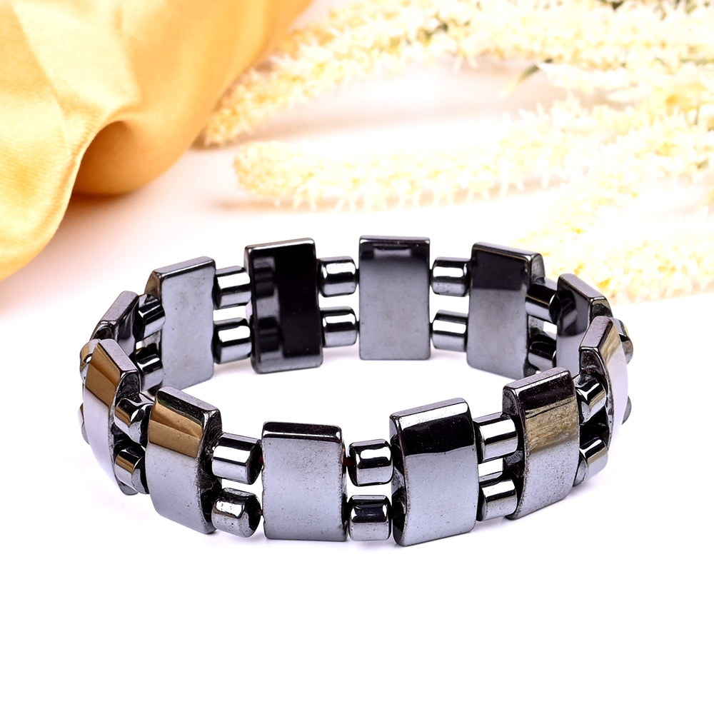 Hematite Elegant Design Bracelet - Large