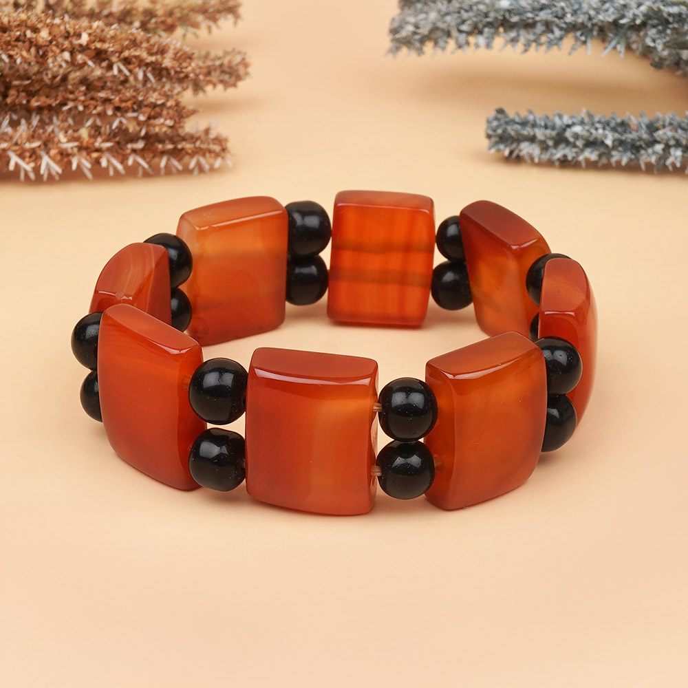 Elegant Red Carnelian Bracelet