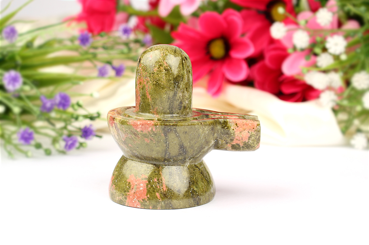 Unakite Shivling 182 gms
