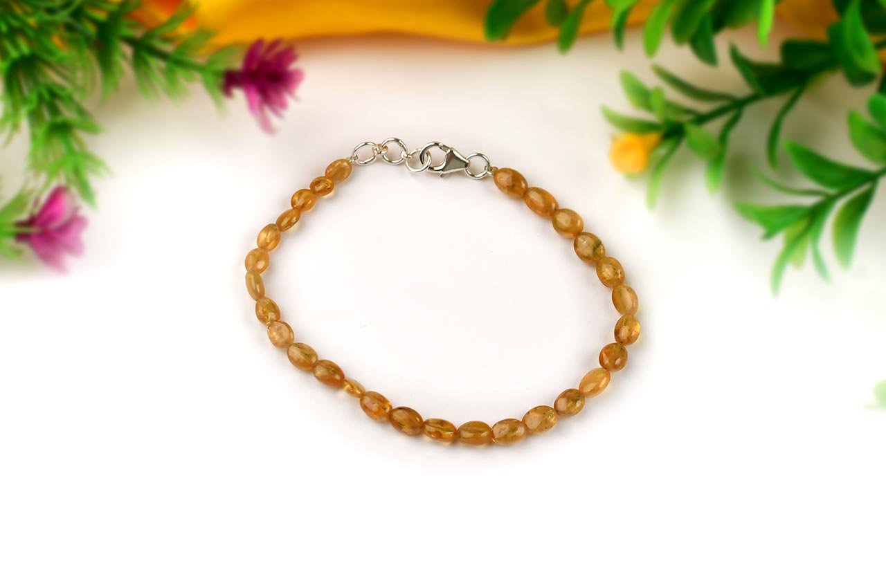 Yellow sapphire Oval Bracelet