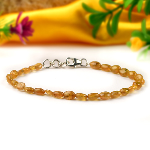 Yellow sapphire Oval Bracelet