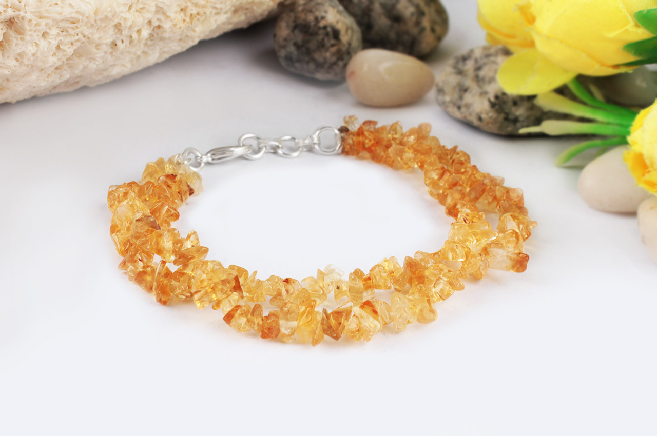Citrine Double Turn Bracelet