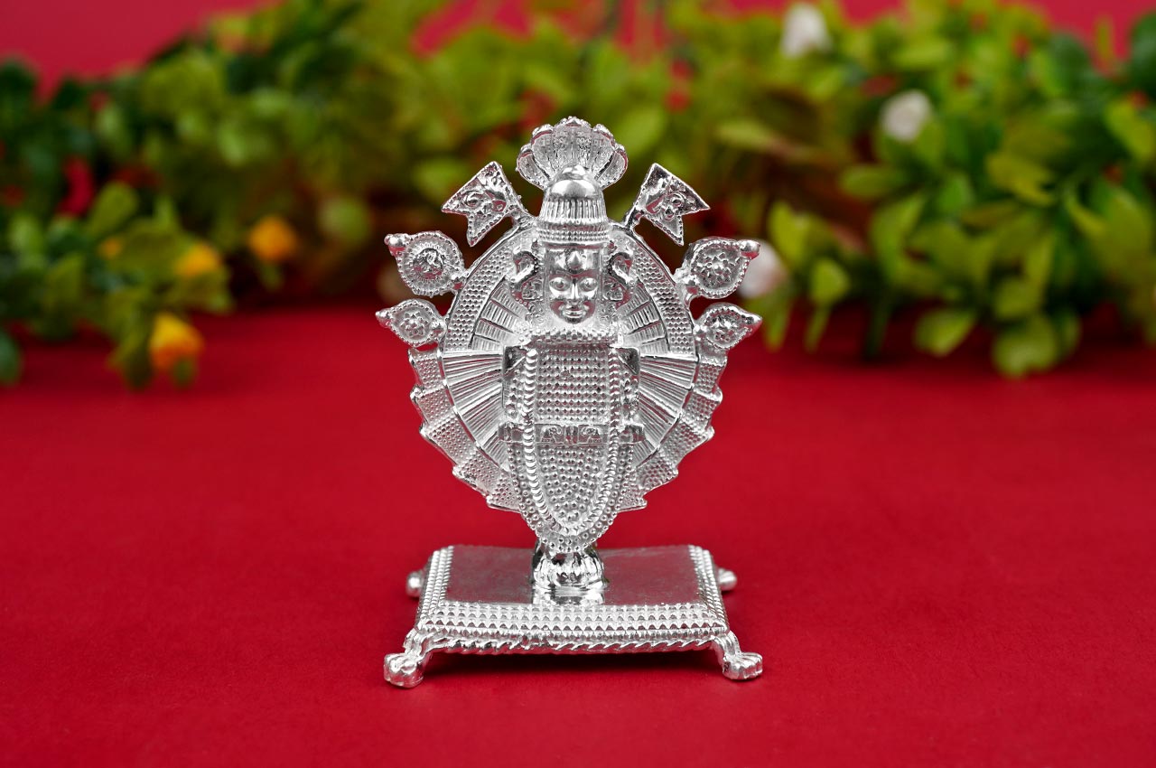 Ambabai Maha Laxmi Devi 925 Sterling Silver Idol
