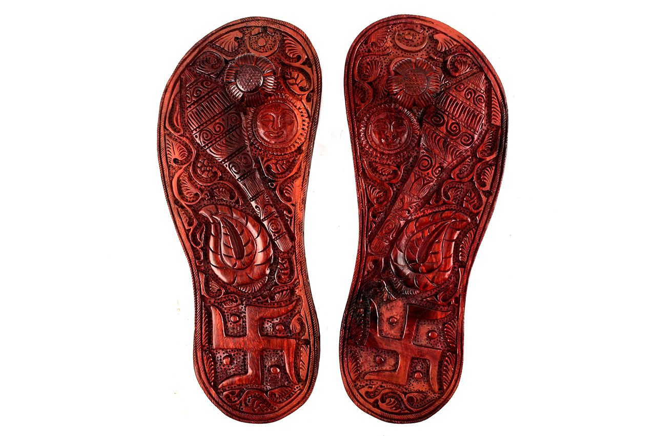 Divine Red Sandalwood Paduka