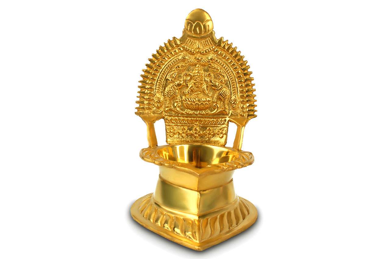 Gajalaxmi Diya in brass