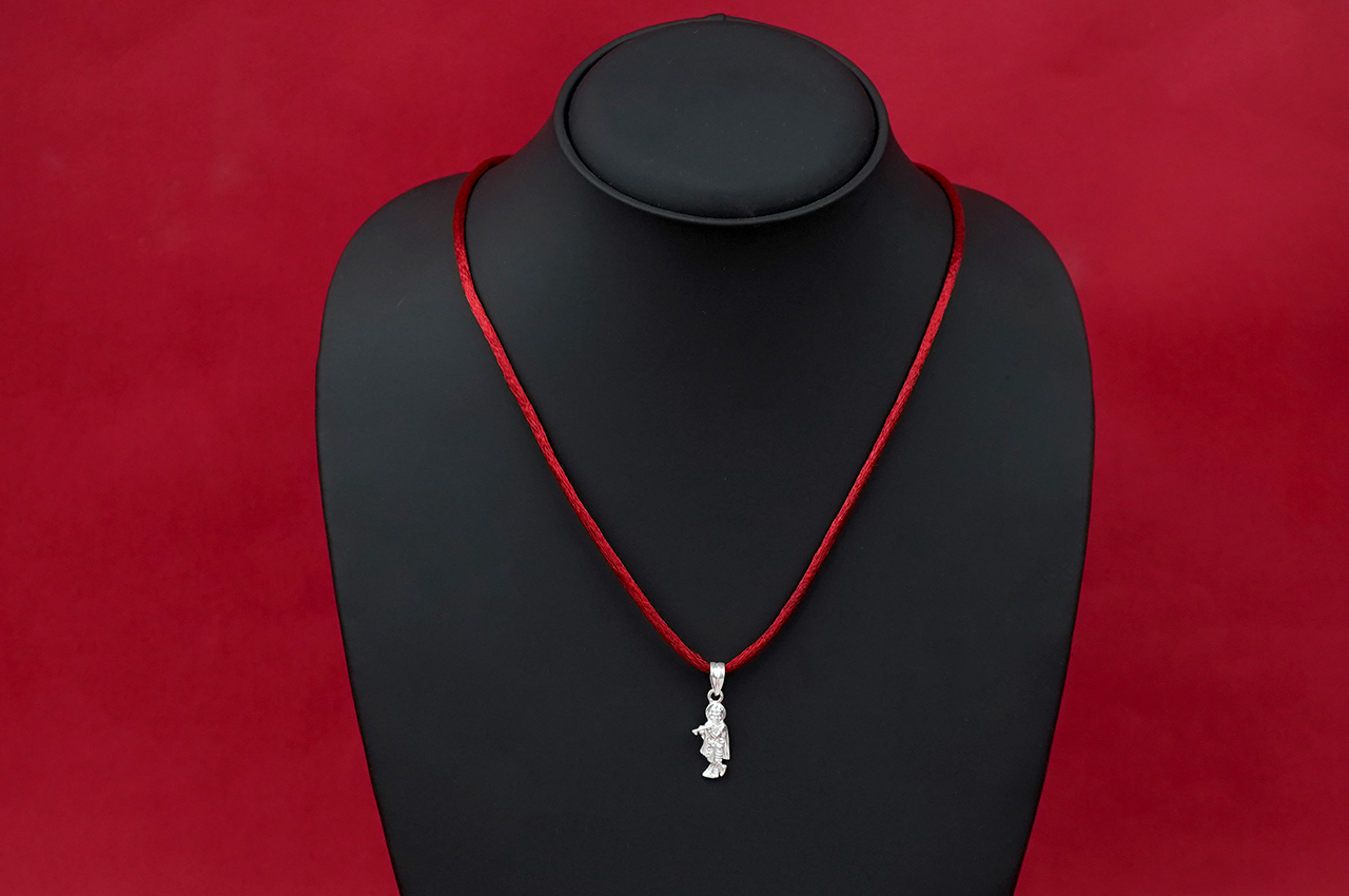 Krishna Locket in Pure Silver IV