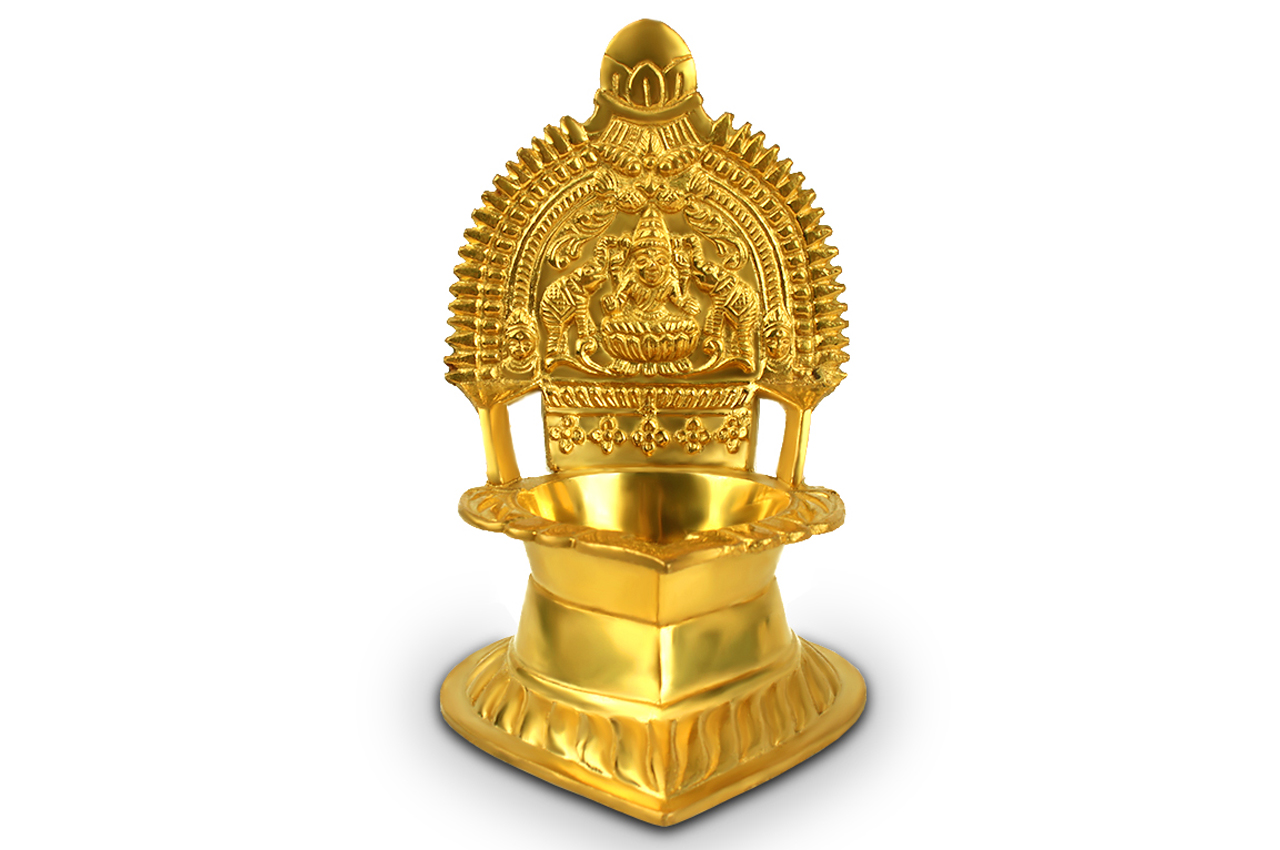 Shree Mahalaxmi Diya In Brass