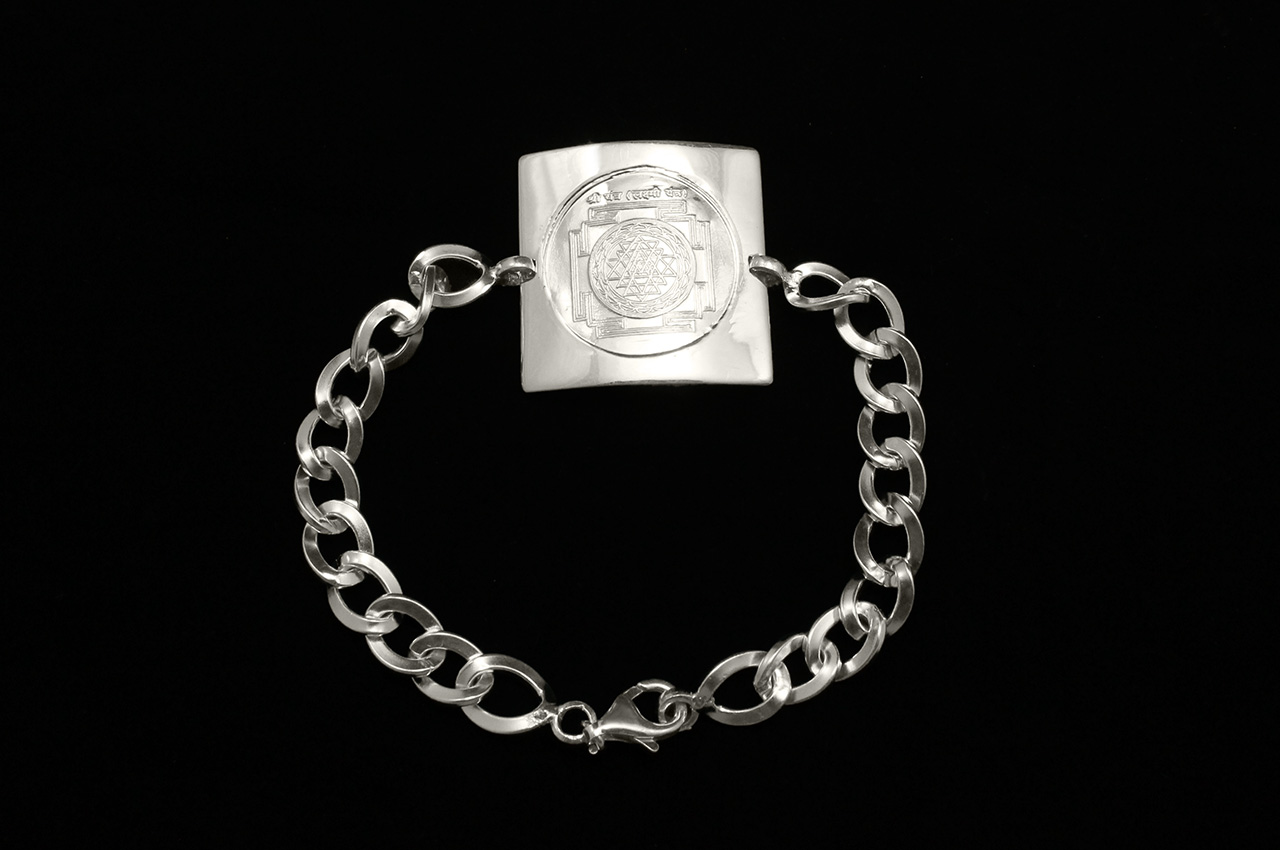 Shree Yantra Bracelet in Silver