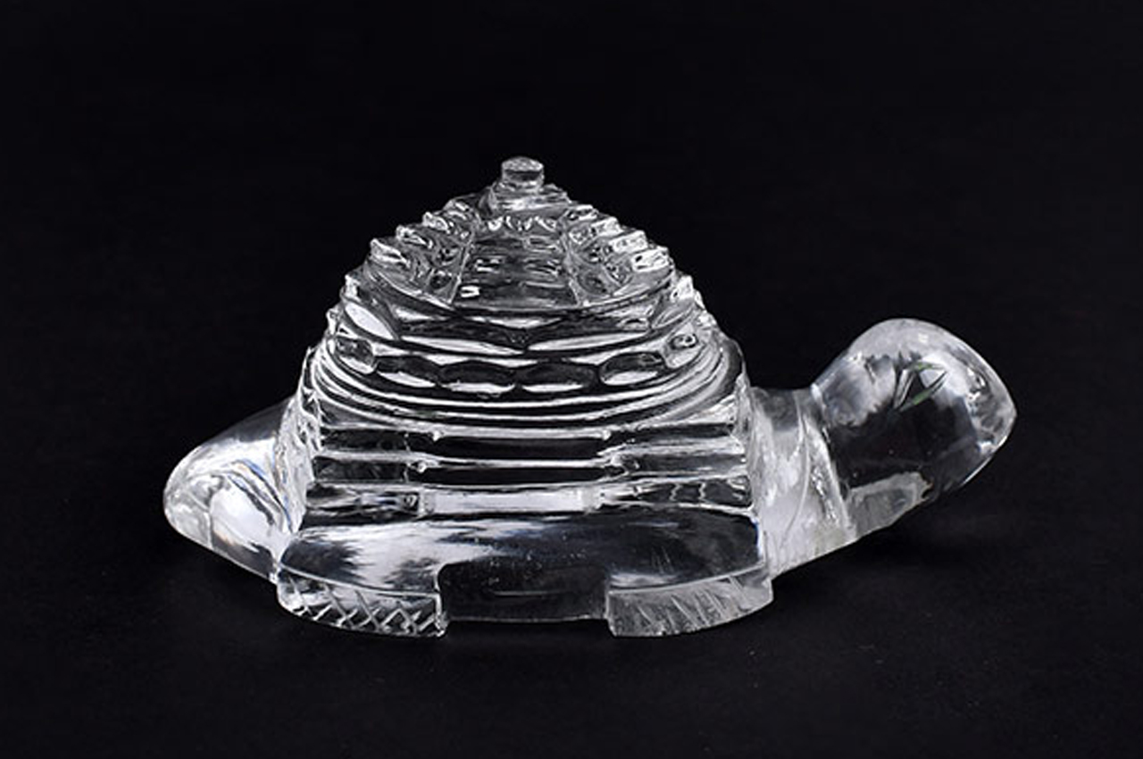 Shree Yantra in Sphatik on Tortoise IV