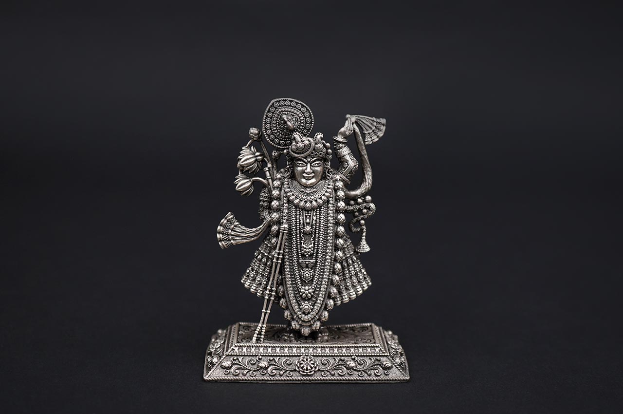 Shreenathji 925 Sterling Silver Idol