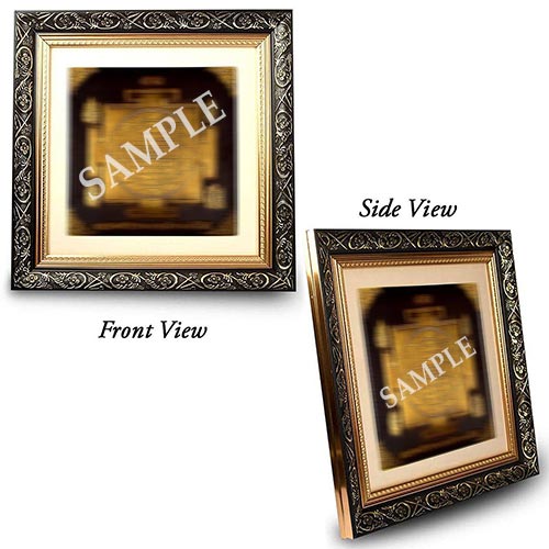 Designer Mounted Wooden Frame For Yantra