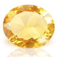 Yellow Citrine - 3 to 4 carats - Oval