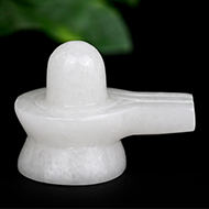 Snow Quartz Shivling - 120 gms