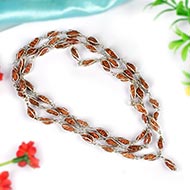 One Mukhi Java Mala (Silver Cage Design I)