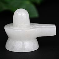 Snow Quartz Shivling - 104 gms