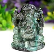 Emerald Ganesha - 520.15 carats