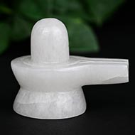 Snow Quartz Shivling - 150 gms