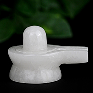 Snow Quartz Shivling - 120 gms - I
