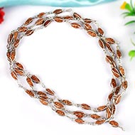 One Mukhi Java Mala (Silver Cage Design)