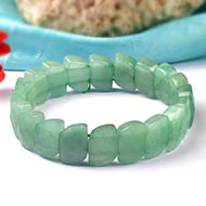 Green Jade Faceted Bracelet - II