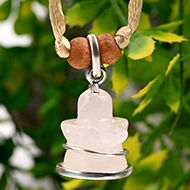 Rose Quartz Shivling Pendant