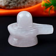 Rose Quartz Shivling - 58 gms - I