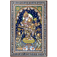 Radha Krishna Superfine Pattachitra Painting