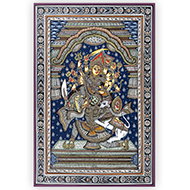 Mahishasur Mardini Durga Devi Superfine Pattachitra Painting