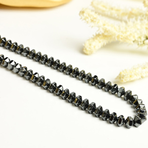 Hematite Hexagonal Beads Necklace