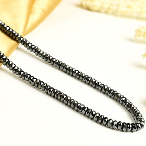 Hematite Faceted Bati Beads Necklace