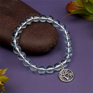Blue Topaz Tree of Life Bracelet