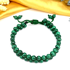 Malachite Double Layer Adjustable Bracelet