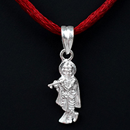 Krishna Locket in Pure Silver IV