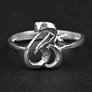 Om Ring in 925 Silver - IV