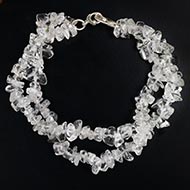 Uncut Sphatik Double Turn Bracelet